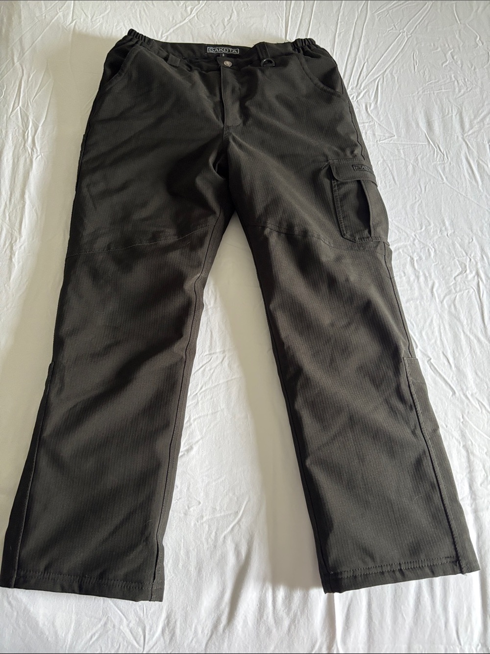 Dakota Black Women's Ski Pants — Insulated Cargo Snow Trousers - Picture 1 of 3